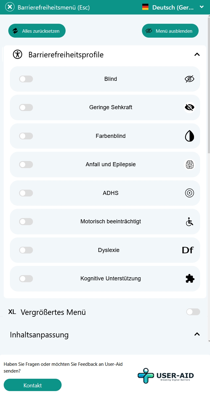 Barrierefreiheitsprofile