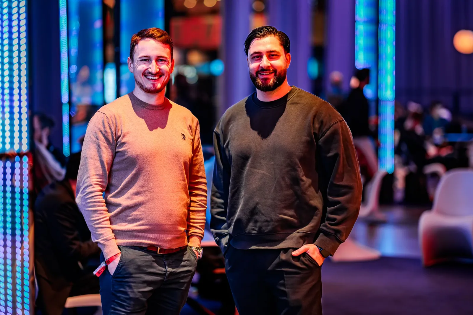 Robin Yildirim und Janis Poggemann auf der Slush in Helsinki